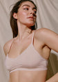Bralette en microfibre bordure dentelle - (2/33$)