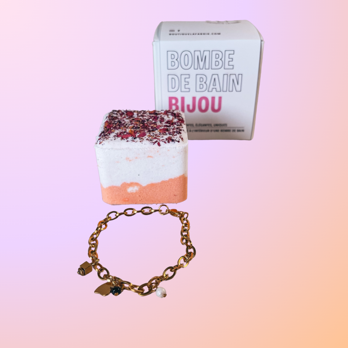 Jewelery bath bomb (Rose Gold bracelet) 