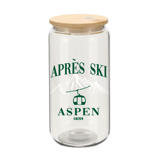 Verre en vitre et paille - Après ski (Aspen)