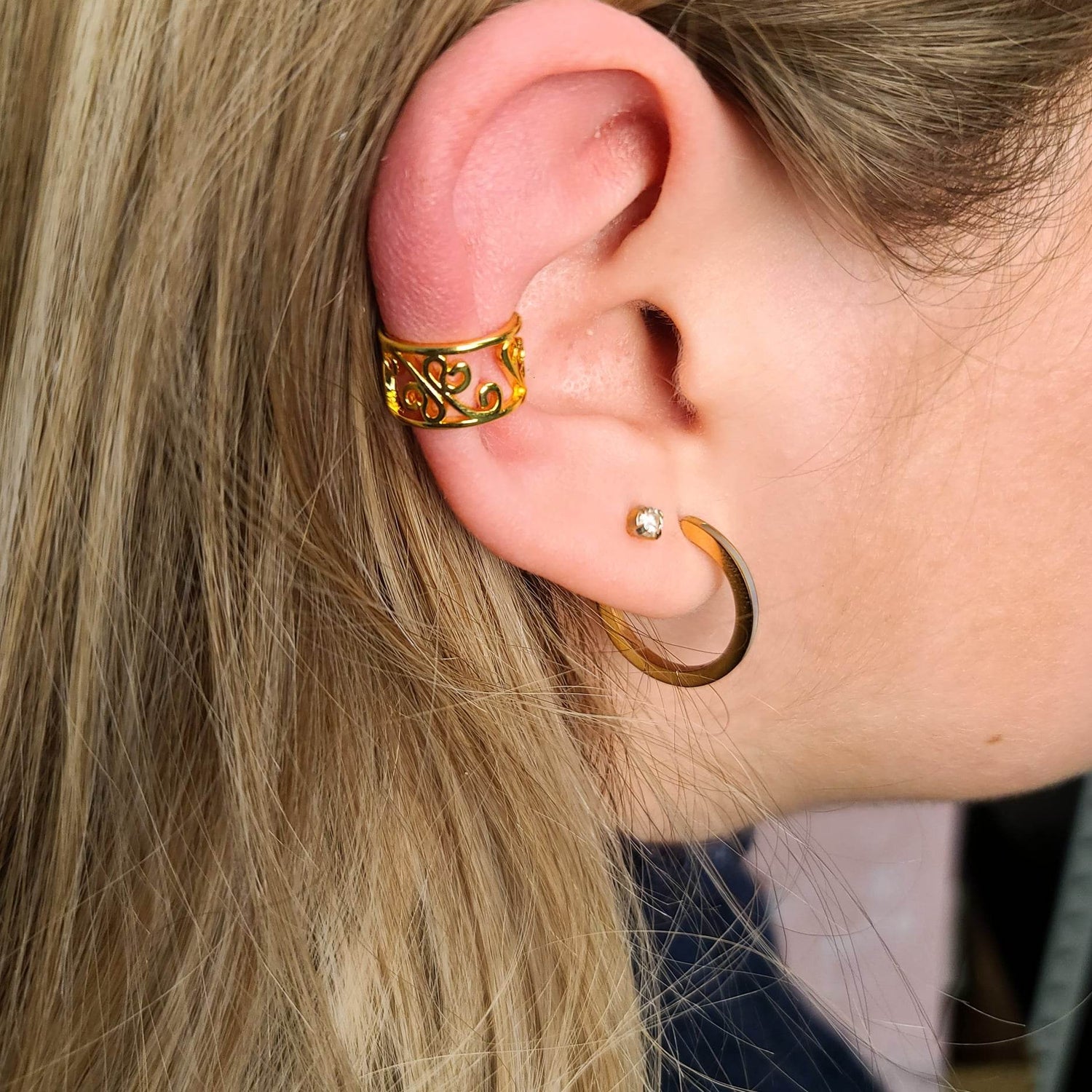 Ear cuff - Or et argent