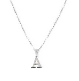 Collier - pendentif alphabétique (argent)