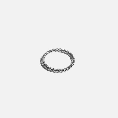 Ring - Twisted ( silver ) 