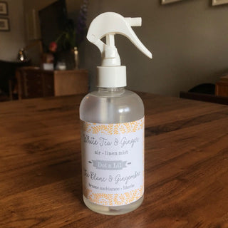 Brûme d'ambiance + literie - Thé Blanc & Gingembre