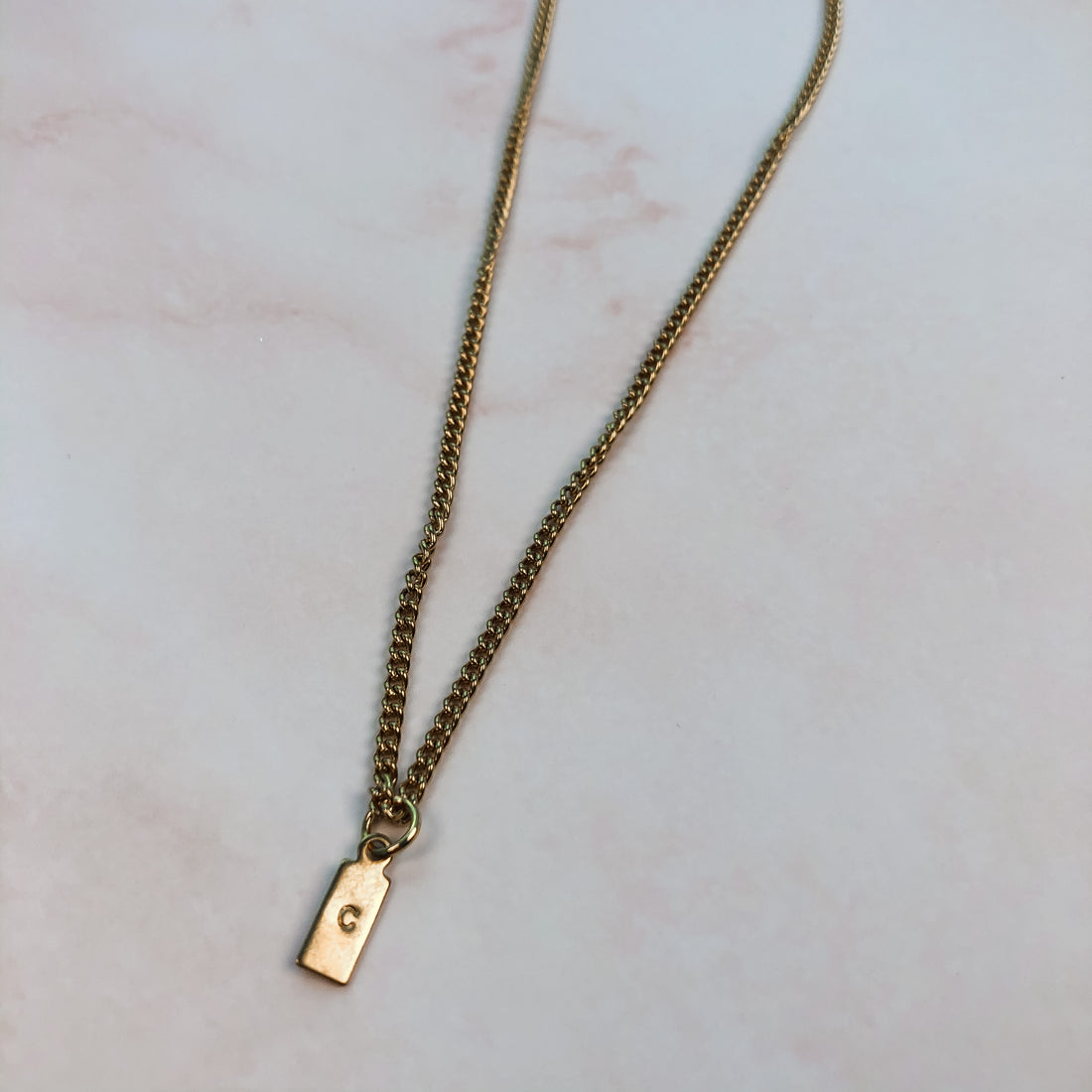 Initial child necklace