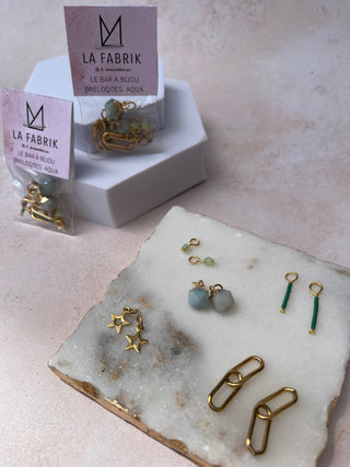 Customizable earring - Rings and charms