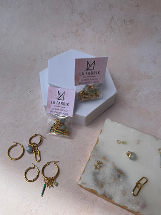 Customizable earring - Rings and charms