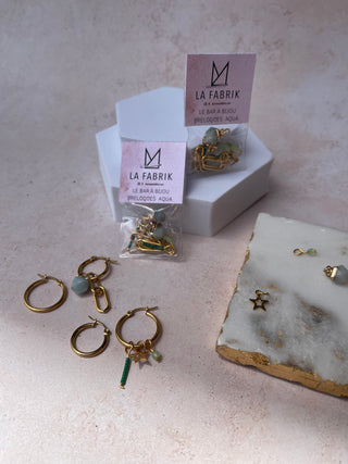 Customizable earring - Rings and charms