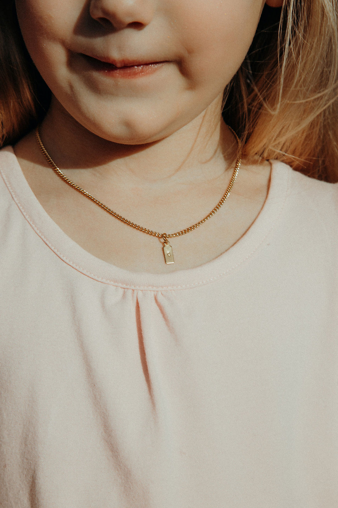 Initial child necklace