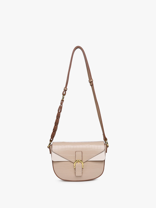 Melbourne Shoulder Bag - Beige/White