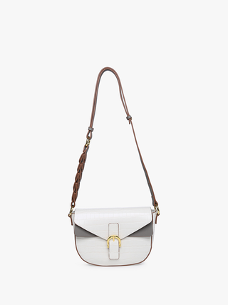 Melbourne Shoulder Bag - White/Grey