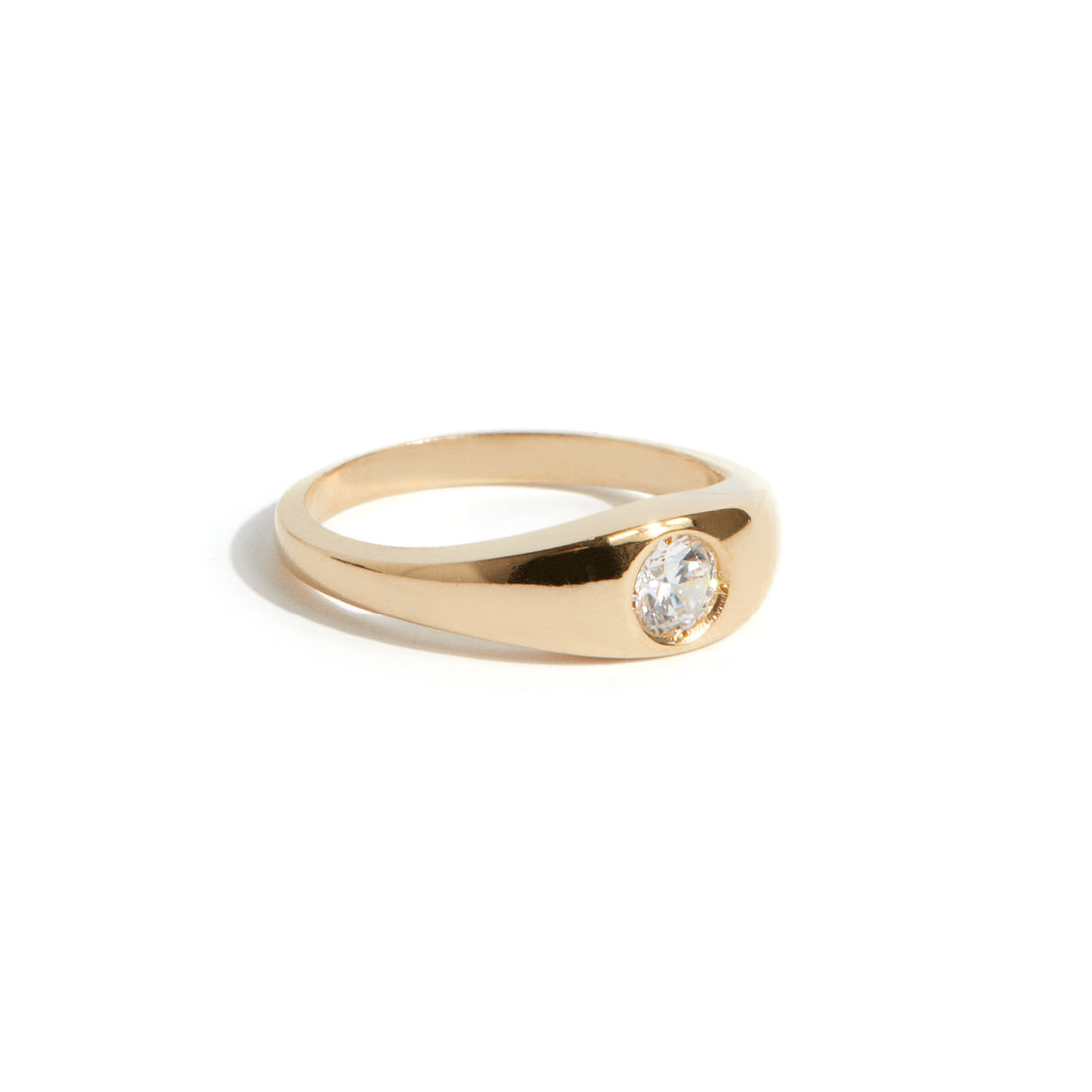 Ring - Solitaire Signet Ring (gold)