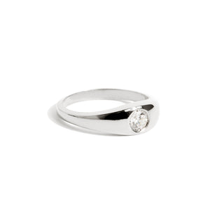 Bague - Chevalière Solitaire (argent)