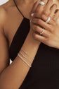 Bracelet alphabétique - Pavé (argent)