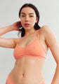 Bralette en microfibre bordure dentelle - (2/33$)
