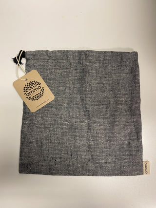 Storage Pouch - Hemp and Organic Cotton Gray (Large)