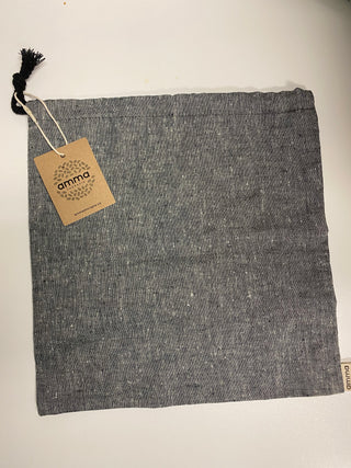 Storage Pouch - Gray Hemp and Organic Cotton (Medium)