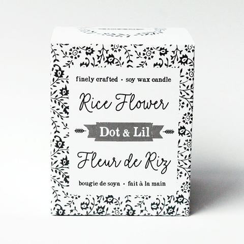 Bougie de soya - Fleur de riz