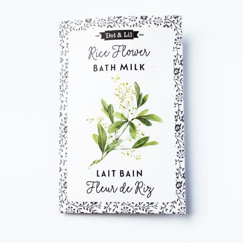 Rice flower bath milk sachet