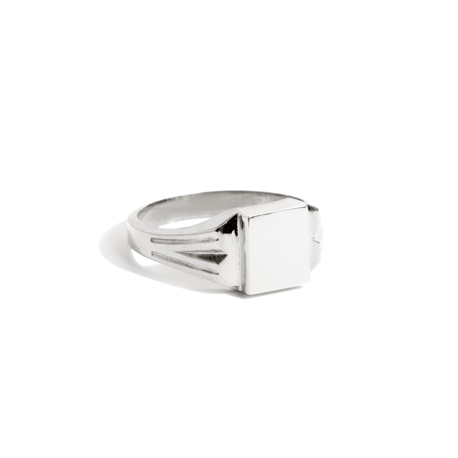 Ring - square signet (silver) 