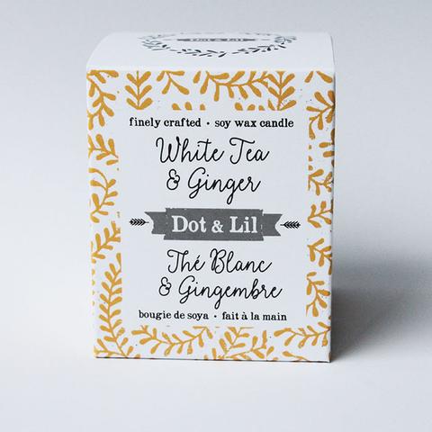 Soy candle - White tea &amp;amp; ginger