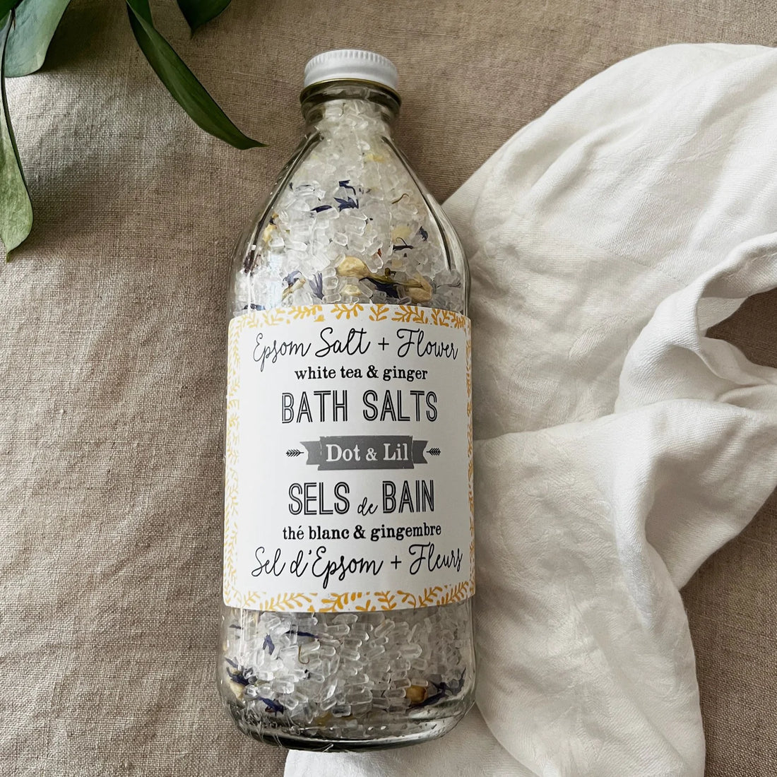 Bath salt - White tea and ginger